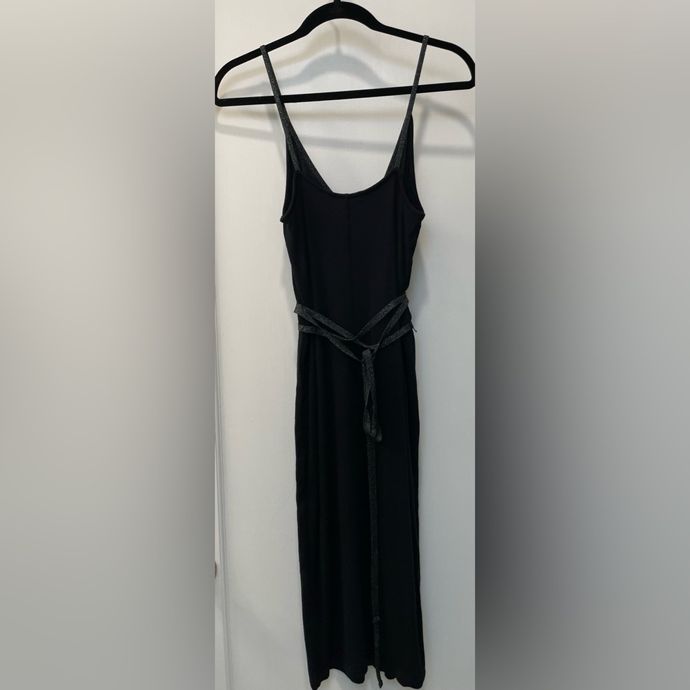 ATM Black Wrap Dress - Picture 10 of 12